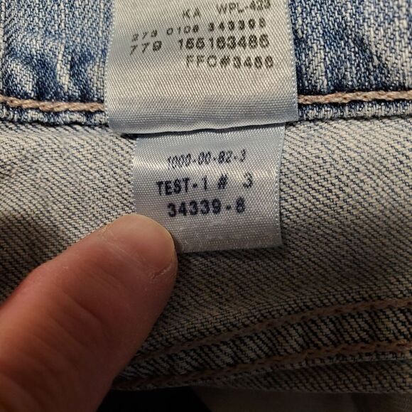 Levi's Faded Denim Jeans Flare Leg Size 2M - Picture 8 of 12